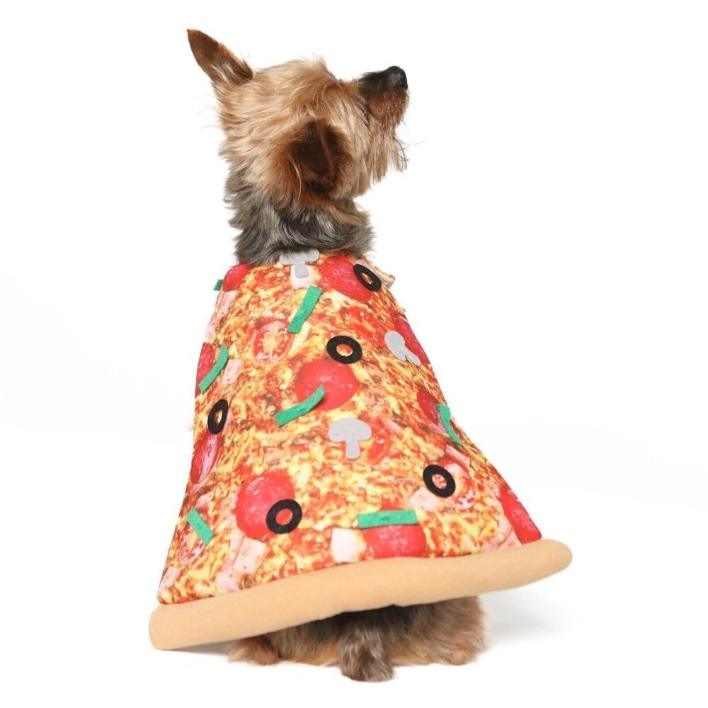 NEW Pizza Costume 1-Pc Pet Size XS Cat Dog (5-10 lbs) Halloween Vibrant Life